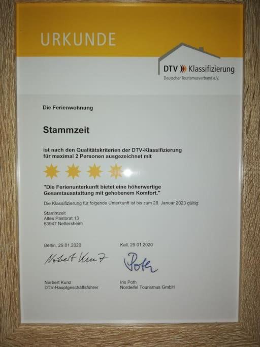 4 Sterne Ferienwohnung Stammzeit Nettersheim エクステリア 写真